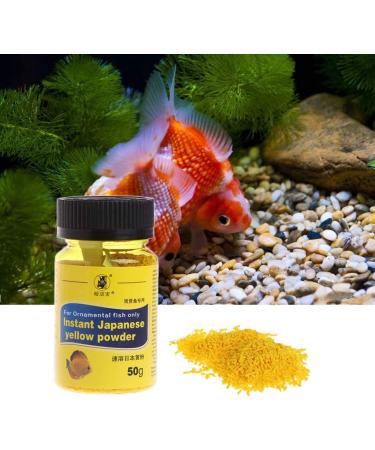 Fish for aquarium fish for 51 g Yellow powder for ornamental fish Treat only aquarium accessories for Betta fish - Buy Online on GoSupps.com