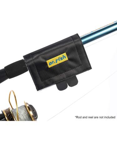 Dr.Fish 3pk Fishing Lure Protectors - Heavy Duty Nylon Wraps for Lures - Soft Padded, Secure Storage - 4-1/10x7 - Black - Buy Online on GoSupps.com