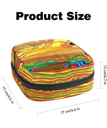 GIAPB Period Bag: African Woman Color Travel Makeup and Sanitary Napkin Storage Pouch (Color492) - Buy Online on GoSupps.com