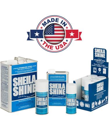 Sheila Shine Stainless Steel Cleaner & Polish - 4 Gallon Cans | Residue & Streak Free | USA Made | International Shipping - Buy Online on GoSupps.com