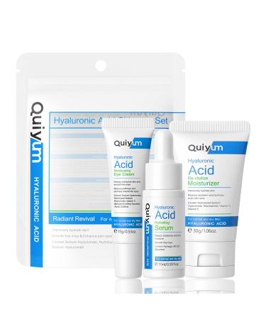 Hyaluronic Acid Teenage Girls Gifts Skincare Set Skin Care Sets & Kits Travel Size Face Care Set-Serum-Moisturizer-Eye Cream