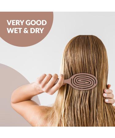 marQus Detangle Hair Brush - Ultra-Soft Bristles for All Hair Types - Men & Women - Wet and Dry Hair - 1pc Metallic Brown - Buy Online on GoSupps.com