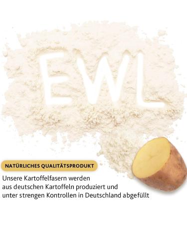 Buy EWL Natural Potato Fiber 1250g - Premium German Potato Flour | XXL Advantage Pack for Healthy Baking and Cooking - Buy Online on GoSupps.com
