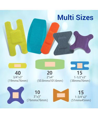 Buy Ourmed Universal Paving Wound Strips | Flexible Latex-Free Bandages for Cuts & Grazes - 100 Count in Bright Colors - Buy Online on GoSupps.com