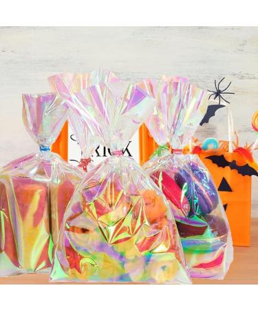 Cellophane Sweet Bags 100 Pcs 13x18cm Cellophane Party Bags with 100 Pcs Colored Twist Ties for Candy Treat Cookie Kids Party Gift Bags - Buy Online on GoSupps.com