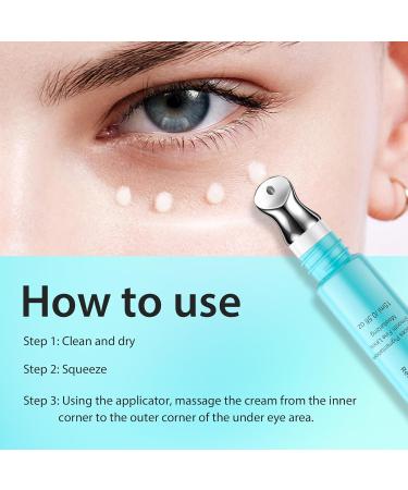 SEACALL Retinol Eye Cream with Caffeine & Vitamin C - Anti-Aging Eye Serum Treatment for Dark Circles Wrinkles & Puffiness - Fragrance-Free No Preservatives (15ml) - Buy Online on GoSupps.com