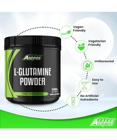 L-Glutamine Powder 500g Unflavoured by Freak Athletics - Pack of 1 - Buy Online on GoSupps.com