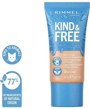 Rimmel Kind + Free Moisturising Skin Tint Foundation Rose Ivory 30ml - Pack of 1 - Buy Online on GoSupps.com