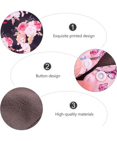 Healifty Reusable Organic Bamboo Menstrual Pads - 5Pcs Breathable Panty Liners for Women - Random Color Sanitary Towel - Buy Online on GoSupps.com