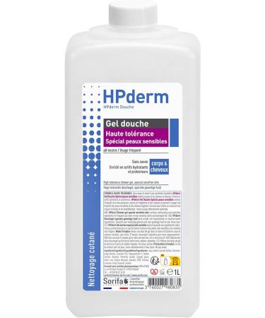  SORIFA Pack of 3 HPderm shower gels - HIGH TOLERANCE shower gel - Special for sensitive skin - 1 liter bottle - Buy Online on GoSupps.com