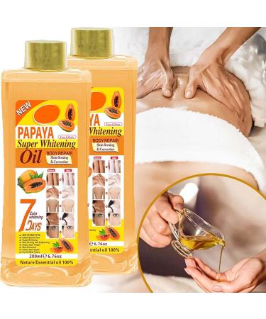 Soft 7 Oil Soft 7 Turmeric Body Oil Turmeric Super Whitening Body Oil Soft 7 Turmeric Oil Body Oil Turmeric Body Oil For Face & Body (200ml Papaya) - Buy Online on GoSupps.com