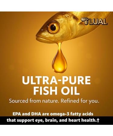Omega-3 Mini from Fish Oil 1000mg Softgels. Small Burpless Capsules with EPA & DHA Lemon Flavor Non-GMO 120 Count - Buy Online on GoSupps.com
