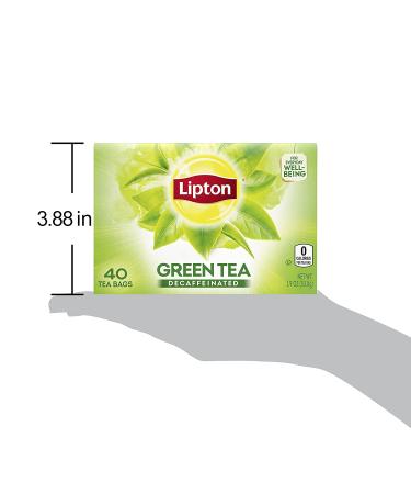 Lipton Decaffeinated Green Tea Bags - 40ct (6 Pack) | Healthy Heart Support for Hot or Iced Tea - Buy Online on GoSupps.com