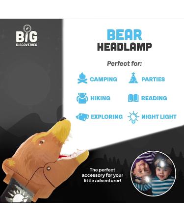Sun Company Bear LED Headlamp for Kids - Animal Toy Head Lamp Flashlight | Multiple Styles | Perfect for Camping, Hiking, and Parties - Buy Online on GoSupps.com