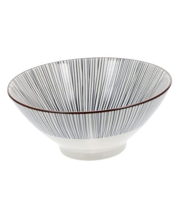 Zerodeko Nut Bowl Japanese Udon Noodles Dessert Mix Nuts Chinese Ceramic Bowl Kitchen Bowl Ceramic Food Dish Pebbles for Garden Ceramics Japanese-Style Container 18X18CM Blue