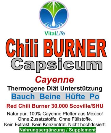 Red Chili F-Burner Capsicum 180 Capsules | Nature Pure Fat Metabolism & Diet Support for Weight Management - Buy Online on GoSupps.com