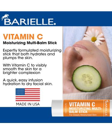 BARIELLE Vitamin C Moisturizing Balm Stick | Deeply Moisturized Skin | Travel Size Facial Treatment for All Skin Types - Shop Now - Buy Online on GoSupps.com