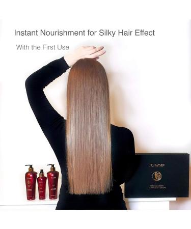 T-LAB PROFESSIONAL Aura Oil Duo Treatment - Silky Manageable and Shiny Hair | Deep Nourishment for Damaged Hair 10.14 Fl Oz - International Shipping Available - Buy Online on GoSupps.com