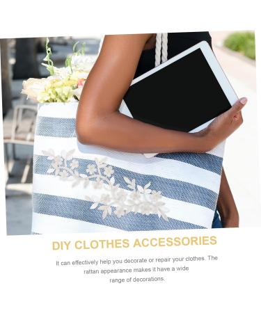 Operitacx 8 Pcs Vine Leaves Cloth Sticker Sew on Patch Kids Tiara Lace Headdress Diy Accessories Clothing Long Assorted Colorx4pcs 26X10.5X0.1CMx4pcs - Buy Online on GoSupps.com