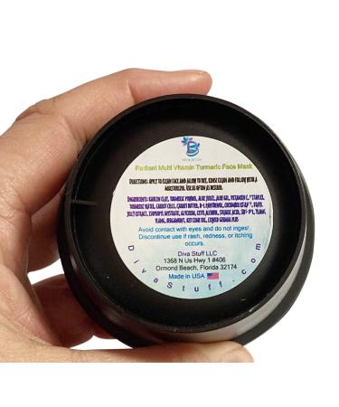 Radiant Multi Vitamin Turmeric Facial Glow Treatment - 3oz | Diva Stuff - Revitalize & Brighten Skin - International Shipping Available - Buy Online on GoSupps.com