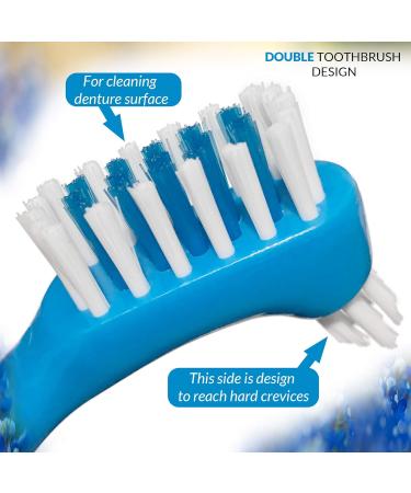 Polident 3-Minute Denture Cleaner 84 Tablets Bundle with Dentu-Care Case and Brush | For Easy Maintenance of Full/Partial Dentures & Mouthguards | Soothe Gums, No More Discomfort - Buy Online on GoSupps.com