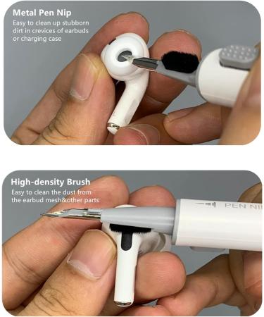 GEUNG DEMDEM Airpods Pro Cleaner Kit - Multi-Function Cleaning Pen with Brush, Sponge, and Cloth for TOZO, Apple, Sony, Beats, Samsung, JBL, MI - Compatible with Airpods Pro 1 2 3 Gen - Buy Online on GoSupps.com