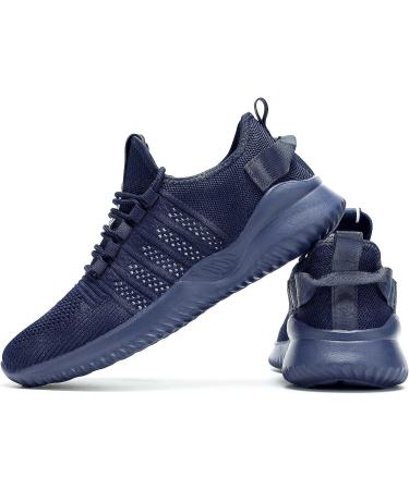Mevlzz Men's Slip On Walking Shoes - Lightweight Breathable Non Slip Running Sneakers in Navy Blue - Buy Online on GoSupps.com