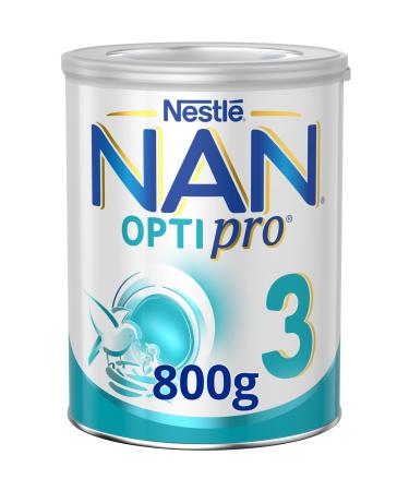 NAN NESTL - NAN Optipro 3 Growing-Up Milk for 1 Year Olds - Baby Infant Formula - 3 x 800g
