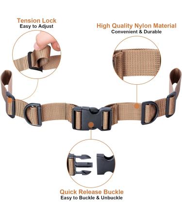 Oziral Backpack Chest Strap 2 Pack - Heavy Duty Adjustable Sternum Strap with 10 Zipper Pulls - Khaki - Buy Online on GoSupps.com