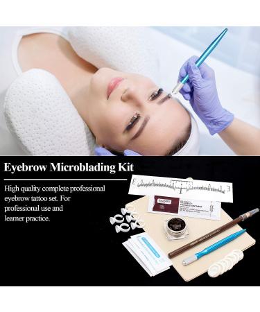 Fenshine Eyebrow Microblading Kit: Permanent Tattoo Practice Set with Needling Pen, Blades, Pigment, Practice Skin, Ruler, Repair Gel, Gloves & More - 102 Piece Set - Buy Online on GoSupps.com