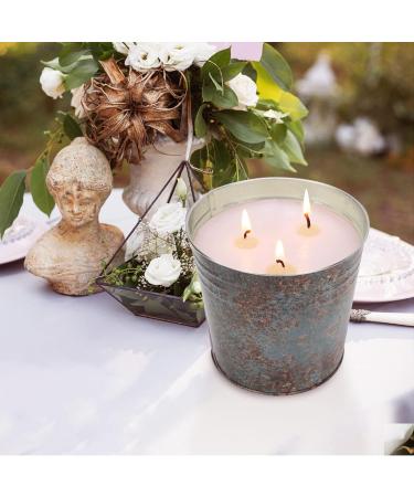 Septpenta 3 Wick Citronella Bucket Candle - Lemongrass Soy Wax for Outdoor & Indoor Use | Perfect for Patio Picnics Camping & Family Gatherings - Buy Online on GoSupps.com