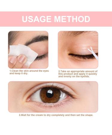 sgmedila Double Eyelid Styling Cream Long Lasting Invisible Double Eyelid Shaping Styling Cream with Y Stick Waterproof Natural Invisible Double Eyelid Shaping Cream 20ML (1 PCS) - Buy Online on GoSupps.com