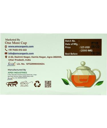 One More Cup Herbal Tea Box Caffeine Free Tea Bags Herbal Tea For Immunity Boost (Total 20 Tea Bags) - Buy Online on GoSupps.com