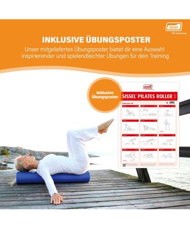 Sissel Pilates Roller PRO - Blue 90 cm | Fitness Rollers for Optimal Support | International Shipping Available - Buy Online on GoSupps.com