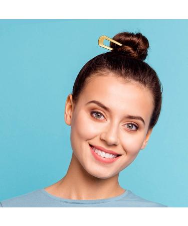 6-Pack Metal U Shaped Hairpins - French Hair Pin Set for Updo Chignon - Hair Accessories for Women and Girls (Gold/Silver) - Buy Online on GoSupps.com