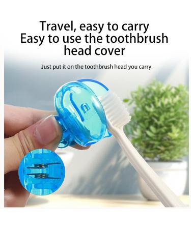 Travel Toothbrush Head Covers - 4 Pack Protective Caps for Travel Camping & Household | Toothbrush Pod Case in Gray Green Purple & Pink - Buy Online on GoSupps.com