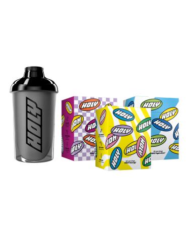 Holy Energy Holy Starter Set Deluxe - Holy Iced Tea & Holy Hydation |43 portions in 19 fruity flavors |Vegan sugar -free with 100% natural fruit aromas