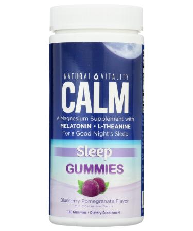 Natural Vitality Calm Sleep Gummies Gluten Free Non GMO 120 Pieces (Pack of 1)
