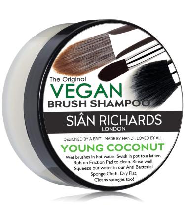 Sian Richards London Vegan Brush Shampoo Young Coconut Makeup Cleaner for Makeup Brushes and Sponges