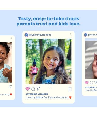 JoySpring ZincBerry - Kids Zinc & Vitamin Supplement (2 fl oz) Immune Support Drops with Elderberry Flavor for Kids 3-16+ Years 2 Fl Oz (Pack of 1) - Buy Online on GoSupps.com