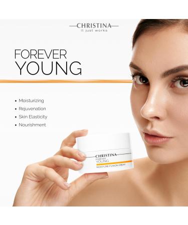 Buy CHRISTINA Forever Young Moisture Fusion Cream 50ml | Hyaluronic Acid Face Moisturizer for Rejuvenation & Firming | International Shipping Available - Buy Online on GoSupps.com