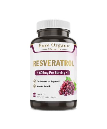 Resveratrol 1450mg Extra Strength Formula to Promote Anti-Aging and Heart Health with Green Tea Extract, Grape Seed Extract, Red Wine Extract- 180 Capsules