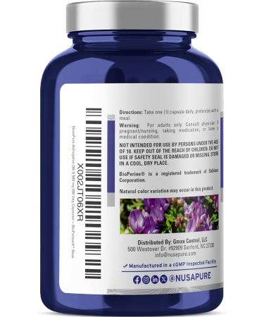 NusaPure Astragalus 15,000mg per Caps - 200 Veggie Capsules | Vegetarian, Non-GMO, Gluten-Free - Buy Online on GoSupps.com