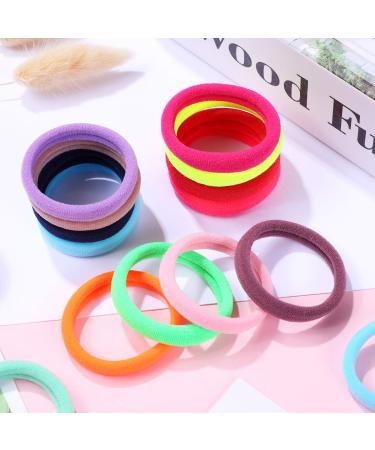 200-Piece Seamless Hair Ties Set for Women and Girls - Soft Elastic Bands in Multi-Colors - Buy Online on GoSupps.com
