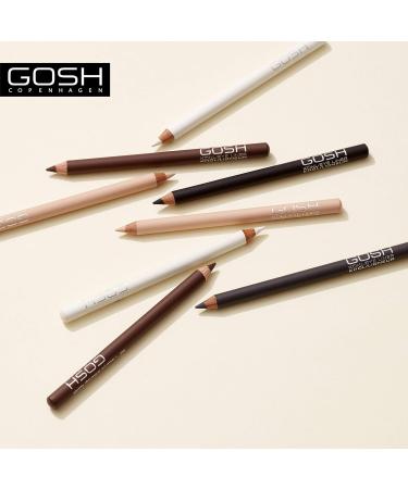 Gosh Kohl Eyeliner & Kajal 2-in-1 Makeup Pencil - Vegan Perfume-Free Nourishing Vitamin E - Simple Application for Eyes & Eyelids - Nude Color (1 Pack) - Buy Online on GoSupps.com