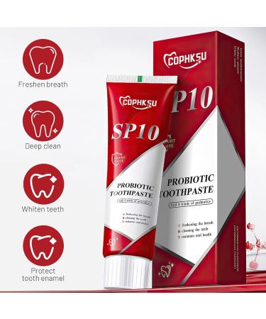 Cophksu Sp10 Probiotic Toothpaste Cophksu Sp10 Probiotic Whitening Toothpaste Sp10 Probiotic Toothpaste SP-10 Toothpaste Sp-10 Ultra Whitening Toothpaste (3 pcs) - Buy Online on GoSupps.com