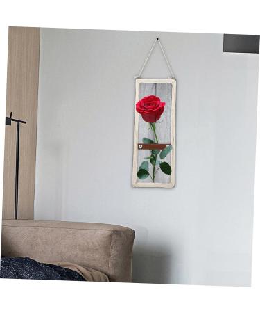 BIUDECO Rope Floral Decorative Painting Vintage Decor Room Decor Wall Art Artificial Flower Unique Wooden - Buy Online on GoSupps.com