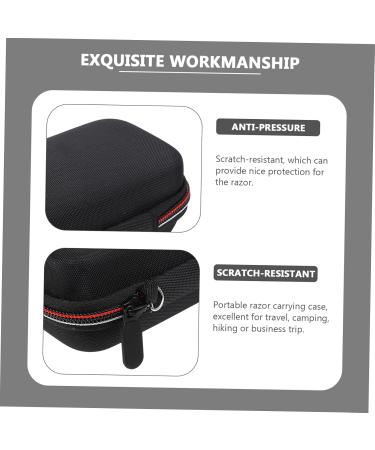 Minkissy Razor Storage Bag for Men | Hairdressing Tool Organizer | Durable EVA Shaver Shell | Perfect for Travel - Buy Online on GoSupps.com