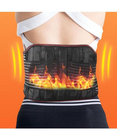 ZJchao Magnetic Lumbar Support Brace XL - Steel Plate Back Pain Relief Posture Improvement for Gym & Outdoor Activities - Buy Online on GoSupps.com