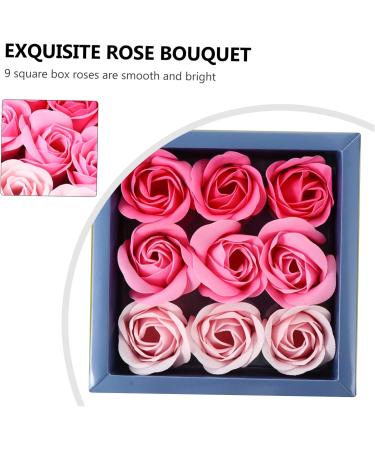 Beaupretty 4 Boxes Rose Box Mothers Day Mother s Day Rose Soap Rose Flower Gradient Rose Soap Bouquet Simulation Rose Soap Romantic Square Flower Box Soap Flower - Buy Online on GoSupps.com